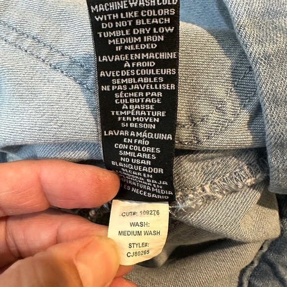 Celebrity Pink Denim Romper Jumpsuit 80’s Retro Jean One Piece Sz S - Picture 5 of 5